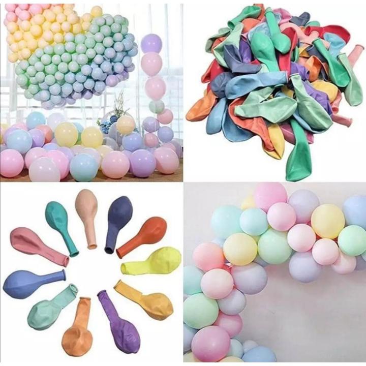 Premium Macron Balloons - Premium Macron Color Latex (10, 25, 50 and 100) Pieces