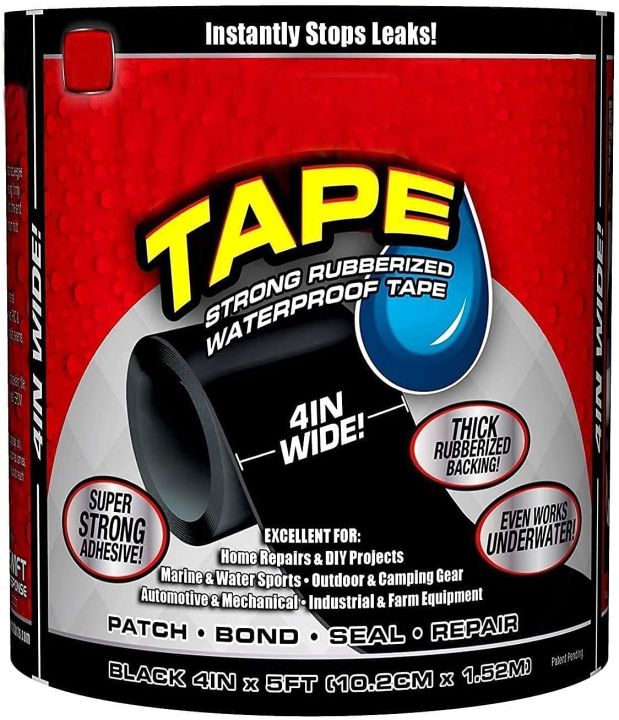 A&AE-%201Pc%20Strong%20Rubberized%20Waterproof%20Flex%20Sealant%20Tape%20for%20Seal%20Leakage%20Tape%20for%20Water%20Leakage%20Super%20Strong%20Waterproof%20Tape%20Adhesive%20Tape%20for%20Water%20Tank%20Sink%20Sealant%20for%20Gaps,%204%20Inch%20Wide,%205%20Feet%20Long%20(4"%20X%205',%20Black)%20-%20Image%203