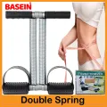 BASEIN Adjustable Tummy Trimmer Prime - Heavy Duty Double Spring Design with Non-Slip Foot Pads for Home Gym Fitness Twisting Waist Fitness Disk - Twister for Belly Shape. 