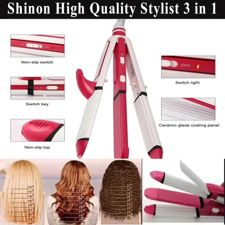 Shinon%20SH-8088%203%20In%201%20Professional%20Electric%20Hair%20Straightener%20-%20Best%20Quality%20series%20with%20360%20Rotation%20Swivel%20Cord%20-%20All%20In%201%20Curling%20Rolling%20Crimping%20-%20Curler%20-%20Hair%20Roller%20-%20Image%203