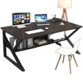 PAKWOOD K-Shape Home Office Wood Table (4' L X 2.5' H X 2' W ft) Workstation Living Room Computer Desks Drawing Room Study Writing Table Bedroom. 