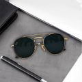 Fashion Polarized & Branded Sunglasses Metal Round Frame UV Protection for Men Women Goggle with Protection Box. 