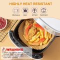 50 Pcs Air Fryer Disposable Paper Liner Airfryer Paper Tray Disposable Parchment Liners Easy Clean Round Non-stick Oil Resistant Air Fryer Non-Stick Mat Steamer Round Paper Baking Mats For Air fryer, Baking, Roasting Microwave Disposable Paper Plates. 
