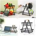 2 Tier Multi-Purpose Storage Basket in Metal. 