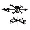 Weather Vane Yard Wind Direction Indicator Bracket Weathervane Decor Skull. 