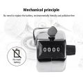 Manual Hand Tally Counter - 4 Digit Metal Tasbih - Stainless Steel Clicker - Zikr Tasbeeh Counter - Handheld Digital Tally Counter - Manual Palm Clicker   Number Count Tally Counter Number Count - Prayer Muslim Tasbeeh Tasbih Digital. 