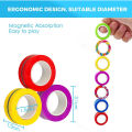 Hot 3PCS Magnetic Spinne Fidget Ring Spinner Magnet Fidget Toys Unzip Antistress For Children Adult Magnetic Spinner Rings Toys. 
