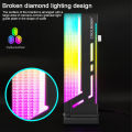 Coolmoon 5V 3Pin ARGB VGA Bracket Vertical GPU Support 12pcs LED RGB Graphics PC Stand GPU Holder - Black. 