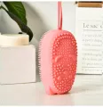 Silicone Body Scrubber Bath Sponge - 2 in 1 Exfoliating Body Brush Loofah Shower Sponge for Women Men and kids. 