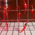 Outdoor Chili Pepper Lights High Brightness Led Chili Pepper String Lights for Festive New Year Decor Battery-operated with Different Light Modes Favorite Chili Pepper Light. 