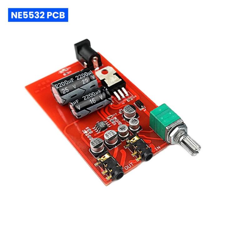 Updated Amplifier NE5532/A828 Preamp Preamplifier Volume Tone Control Finished Pre AMP Board for Theater Speaker DIY - A828 with case