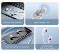 Baseus Encok 3.5mm lateral in-ear Wired Earphone H17 White. 