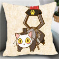 Dali Temple Log Side Pillow Li Bing Shaoqing Car Sand Square Bedside Pillow Case Student Lunch Break Cushion. 