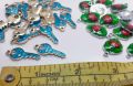 Pack of 4pcs (2pcs each), Metal Charms, DIY Customize Jewelry.. 