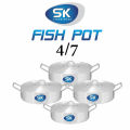 Saba Kitchenware Fish pot set Heavy Metal Finish Kitchen utensils Cookware set. 