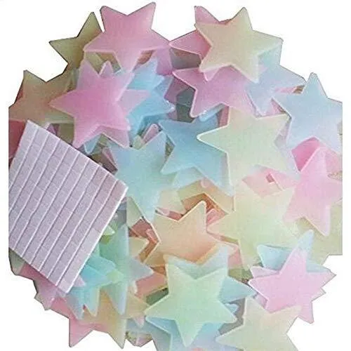 Pack%20of%20100%20Glowing%20Stars%20Wall%20Stickers%20Fluorescent%20Night%20Glowing%20Stars%20-%20Image%204