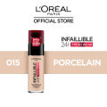 L'Oreal Paris - LOreal Infallible 32H Fresh Wear Breathable Liquid Foundation 015 Porcelain. 