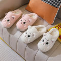 Cute Cat Fluffy Furry Women Home Platform Men Winter Plush Slides Indoor Fuzzy Slippers Lovely Cotton Shoes. 