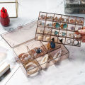 Jewelry Box Large Capacity Dual Layer Jewelry Organizer Desktop Decor. 