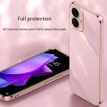 Tokifu For Tecno Spark 9T Case Luxury 6D Plating Soft Back Cover Silicone Phone Cases With Stand. 