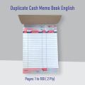 Cash Memo English/Urdu - Bill Book. 