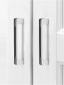 5.6 inch Modern Kitchen Cabinet Handles, Silver Black Kitchen Hardware Drawer Pulls Perfect for Modern Kitchen Designs,  Interior Door Handles for Cabinets, Cupboard, Pack Of2,  4, 10 And 20.. 