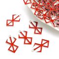 Hot Anime BERSERK Red Guts Logo Enamel Charms 10pcs DIY Viking Necklace Earrings Keychain Drip Oil Alloy Openwork Pendants. 