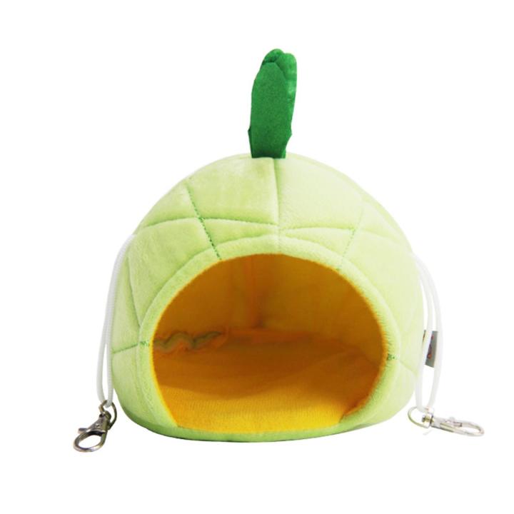 Lovely Pineapple Cotton Velvet Hamster Mice Squirrel Hanging House Warm Nest