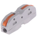 SPL-1 2 3 Way Reusable Spring Lever Terminal Block Electric Cable Wire Connector Encounter. 