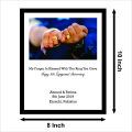 8x10  inch customised happy Engagement anniversary photo frame. 
