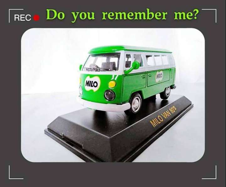 van size 13cm Original Collection car Milo Mini Toy Car Lori Besar Kereta Mainan Kanak
