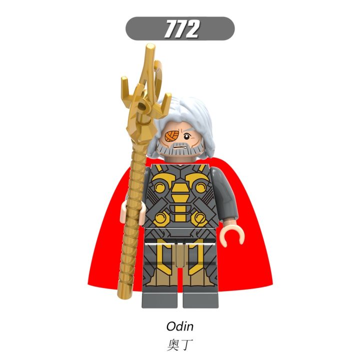 Lego Minifigures X0180 Superhero Daredevil Punisher Odin Building Blocks Toys