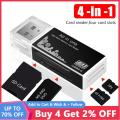 【100% Original+Free Shipping】4-in-1 Card Reader USB 20000 Multi-Function Card Reader for Memory Stick Pro Duo Micro SD/T-Flash/M2/MS for Laptop Desktop Car Speaker. 
