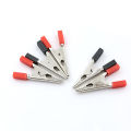 5Pcs 50mm Plastic Durable Handle Test Probe Metal Alligator Clips with Screw Encounter. 