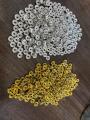 Premium 8mm Spacer Rings – Silver & Gold Beads for Jewelry Making. 