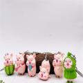 Mobile Key Chain Raincoat Pig Key Chain Summer Raincoat Key Chain Kawaii Animal Key Ring Cute Piggy Key Chain. 