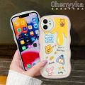 chenyyka For OPPO Reno 6 4G Case Cartoon Winnie the Pooh Pattern Colorful Lovely Cream Wave Border Soft Clear Shockproof Phone Cases Creative Camera Transparent Casing Simple Silicone Protective Cover. 