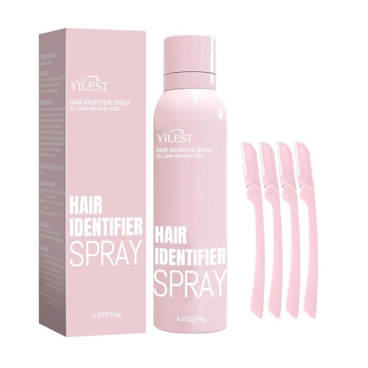 Hair Identifier Spray Set For Face Shaving Moisturizing Dermaplaner Spray For Face Shaving Skin Care 100ml