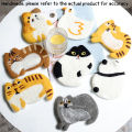 Cat Felt Coasters Handmade Wool Felt Coasters Water Absorbent Cup Pad Cute Funny Cartoon Drink Coasters Felt Cup Mat For Dining. 