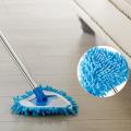 Triangle Shape Extendable Microfiber Mop For Floor Adjustable Triangle Cleaning Mop 180 Degree Rotating. 