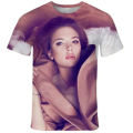 Summer fashion men's T-shirt 3D printed Scarlett Johansson Harajuku streetweawr unisex clothes high quality O neck tops T shirts. 