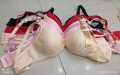 Multi Colors Girls Women & Bridal Padded Bra witk 3 Hooks and Lace Embellishment. 