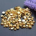 Silver Gold Half Round Flat Back Pearl Bead,8mm 140pc fashion decoration jewelry Findings for Nail Art DIY Phone craft supplies. 