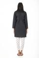 EGO Winter Collection 2019  Ruffle Neck  Black Cotton Kurti For Women. 