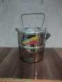 2 Layer Tiffin Food Carrier Lunch Box Stainless Steel Dabba. 