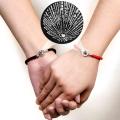 Projection 100 Languages“ I Love You ”Couple Bracelets -Braided Rope Bracelet -Lover Jewelry Gift Bangle Bracelet Women Girls. 
