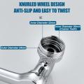 Universal Rotating 108° degrees Water Faucet Tap Plastic Extender 2 Modes Splash Filter Bubbler Nozzle. 