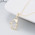 Jisensp Necklace Lucky Origami Penguin Necklace For Girls Lovely Vivid Animal Penguin Pendant Necklace Trendy Jewelry. 