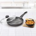Premium Quality Non-Stick Sonex Fry Pan with Glass Lid For Making Perfect Meals, Soft Durable Heat Resistant Handle for Perfect Grip, Non Stick Material for Less Consumption of Oil Perfect for any Kitchen. 