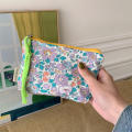 Makeup Bag With Flower Decorations Floral Pencil Pouch Cute Makeup Pouch Flower Pattern Change Bag Floral Cosmetic Bag. 
